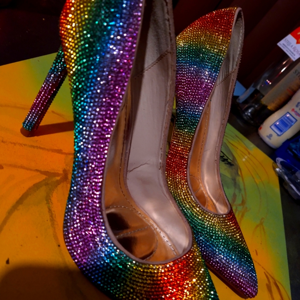 Blinged out women  heels